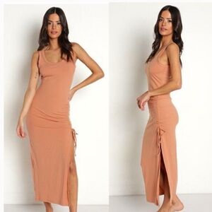 L*SPACE Sandpiper Dress in Putty color